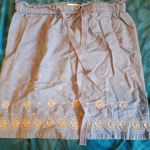 Ann Taylor Loft Cotton Eyelet Skirt Size 2